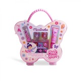 Trusa Infrumusetare Copii Magic Ballet Fluture, Farduri, Luciu Buze, Ruj, Lac Unghii