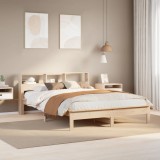 Cumpara ieftin Cadru de pat fără saltea, 160x200 cm, lemn masiv pin