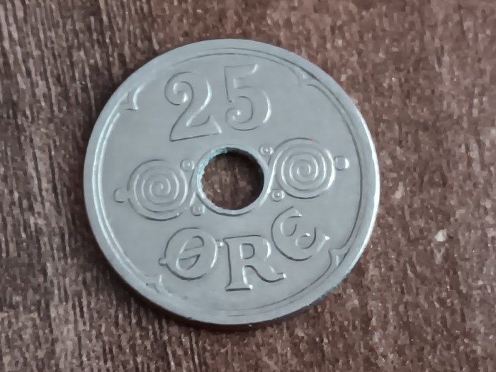 C50 - Moneda foarte veche - Danemarca - 25 ore - 1934