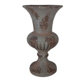 Cumpara ieftin Ghiveci flori ceramica gri &Oslash; 30x52 cm