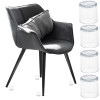 Set 4 buc. protectii anti-zgarieturi picioare scaun, diametru 19mm, culoare transparent, AVEX