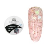 Set de 2 unități: Gel luminiscent Luminous Glitter Gel cu sclipici hexagon 5g, 10