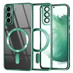 Husa premium Samsung Galaxy S22 Plus 5G Techsuit Luxury Crystal MagSafe, verde deschis foto