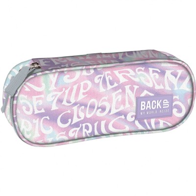 Penar oval Backup, crem cu inscriptii, 23x9x5cm, PB6A18 foto