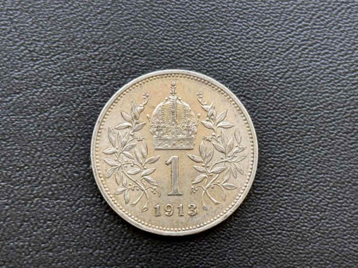 Moneda Austria 1 Coroana 1913 Korona Coroane Viena