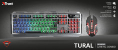 Kit Tastatura + Mouse Trust GXT 845 Tural Gaming Combo (keyboard with mouse) foto