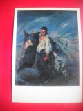 HOPCT 23289 CARAUS DE VIN CU BURDUF- IGNAZIO ZULOAGA [ 1870-1945] -MUZEE RUSIA - CP PICTURA --NECIRCULATA