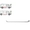 Prag metalic VOLKSWAGEN TRANSPORTER (T4)/CARAVELLE/MULTIVAN, 07.1990-03.2003, partea Dreapta, otel 1,00 mm, otel galvanizat; sub usa glisanta, cu sig