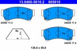 ATE 13.0460-5610.2 set placute frana,frana disc