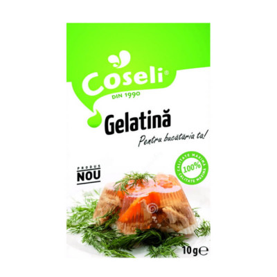 Set 25 de Plicuri Gelatina COSELI, 10g, Plic Gelatina, Gelatina Alimentara, Gelatina pentru Gatit, Gelatina pentru Mancare, Set Plicuri Gelatina, Gela foto