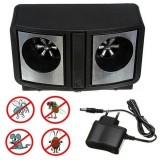 Aparat Ultrasunete Antidaunatori Pest Repeller Dual Sonic 160dB, 2 Difuzoare, 200mp, Soareci, Sobolani, Gandaci, Furnici
