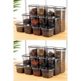 Cumpara ieftin Set cutii de depozitare, 24 bucati Byzan Crates Antracit 10x10x24.5 cm
