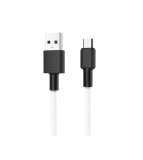 HOCO X29 Carbon cablu de date USB la Micro-USB-Lungime 1 Metru-Culoare Alb