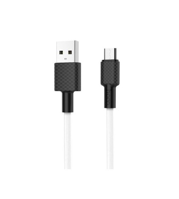 HOCO X29 Carbon cablu de date USB la Micro-USB-Lungime 1 Metru-Culoare Alb foto