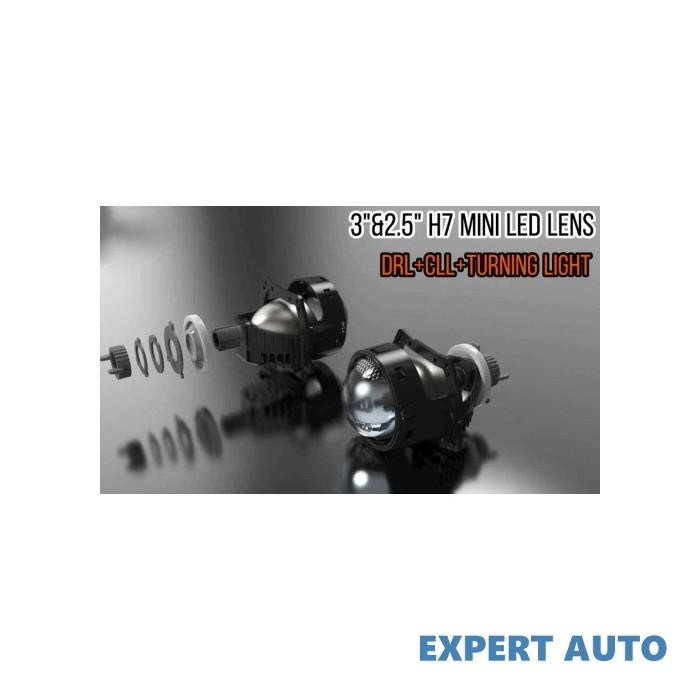 Set lupe led far 12v cu functie de lumina de zi drl si semnalizare 6000k cod: nvel-lens-drl01 Alta marca Alt model #7
