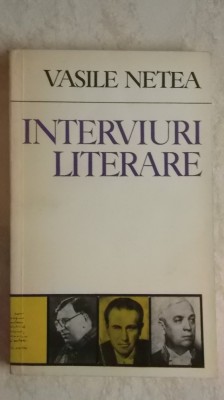 Vasile Netea - Interviuri literare, 1972 foto