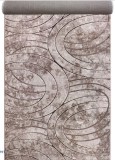 Cumpara ieftin Traversa Festonata Surfilata, Model Fashion 32006-120, Inaltime Fir 12 mm, Latime 0.6m, Marime 60 x 200 cm, Crem, Maro, Antialergic, Polipropilena, Li