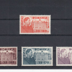 ROMANIA 1945 LP 166 FUNDATIA CAROL I SERIE MNH