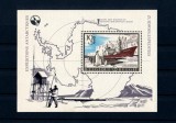 Coliță Belgia 1966 - Expediții &icirc;n Antarctica, Pinguini, Nava Magga Dan, Baza Roi Baudouin (Bloc 36) - MNH -A101