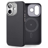 Husa pentru iphone 16 - edizard pro magsafe case - black