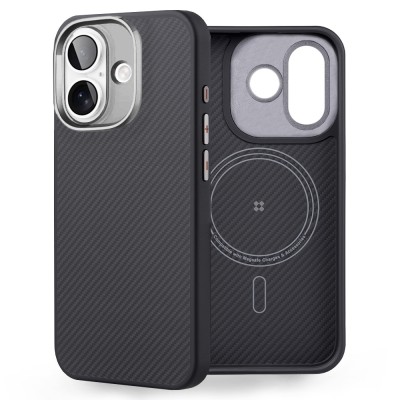Husa iPhone 16 Plus Edizard Pro MagSafe Case, negru foto