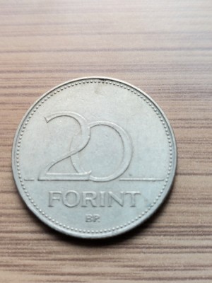 Moneda Ungaria 20 Forint anul 1995 foto