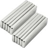 Set 10 Magneti Neodim Bloc 10x5x2mm, Argintiu, Puternici, Prindere Birou/Bucatarie