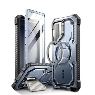 Husa pentru Samsung Galaxy S24 Ultra + Folie - I-Blason Armorbox MagSafe - Tilt foto