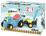 Ecoiffier Set Tractor Ride Cu Remorca Si Cositoare