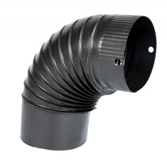 Cot pentru soba pe lemne, 90˚, 130mm, Gri mat FarmGarden AgroTrade