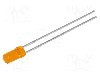 Dioda LED, 3mm, portocalie, 3...5mcd, 20mA, 2...2,5V, KINGBRIGHT ELECTRONIC - L-424EDT
