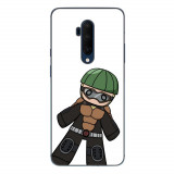 Husa compatibila cu OnePlus 7T Pro Silicon Gel Tpu Model One Punch Man Mumen Rider