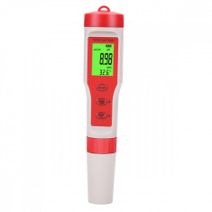 Tester profesional pentru calitatea apei 4 in 1, pH EC TDS Temperatura,afisare digitala