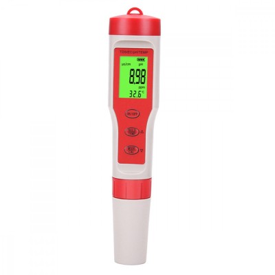 Tester profesional pentru calitatea apei 4 in 1, pH EC TDS Temperatura,afisare digitala foto