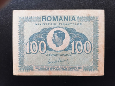 BANCNOTA-100 LEI 1945-ROMANIA foto