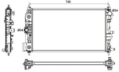 NRF 53131 EASY FIT Radiator, racire motor