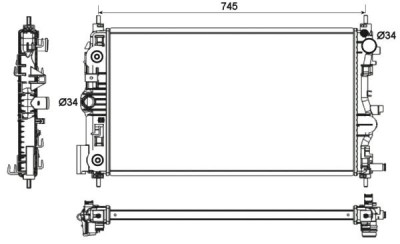 NRF 53131 EASY FIT Radiator, racire motor foto