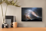 Tablou Canvas Galaxii Danț&acirc;nd Imagini Spațiale Cosmică, 39 x 26 cm, CMCLASS