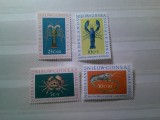 Serie Noua Guinee Olandeza 1962 - Fauna Marina , 4 valori