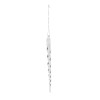 Decoratiune Craciun, tip turture, transparent, 15 cm, SD24-15-01, set 12 bucati