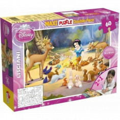 Puzzle de colorat maxi - Alba ca Zapada (60 piese) foto