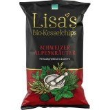 Chipsuri de Cartofi cu Ierburi din Alpi Fara Gluten Bio 125gr Lisa&#039;s