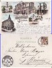 Craiova - Salutari- litografie-rara, Circulata, Printata
