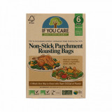 Pungi pentru copt nealbite, fara clor, compostabile, Medium, 6 buc., If You Care