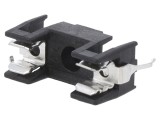 Clemă THT 5x20mm pentru siguranţe PCB, 10A, -40&divide;85&deg;C, neagră
