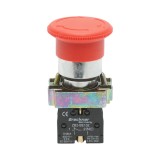 Buton de oprire de urgenta rosu 40 mm, 1NC, 400V/10A, LAY5 Breckner