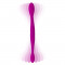 Vibrator Dublu Infinity, 3 Viteze Vibratii + 4 Moduri Pulsatie, Silicon, USB , Mov, 37 cm