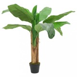 VidaXL Bananier artificial 9 frunze 120 cm verde