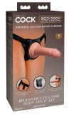 Strap On Femei, King Cock, Beginner&acute;s Silicone Body Dock Kit#