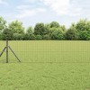 Gard Euro cu 7 st&acirc;lpi 0.4x10 m Oțel vopsit Gri